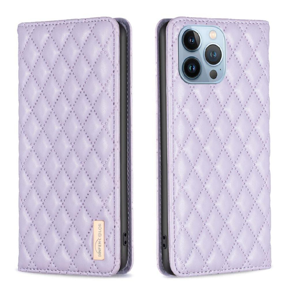 (Purple) Flip Case For Iphone 13 Pro Full Protection Card Slots Holder Wallet Magnetic Closure Shockproof Purple 764563736287