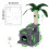 (Light grey) 90cm Cat Tree Cat Tower Leaf Cat Scratching Post And Apartment Ladder 3