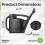 6L Black Watering Can with Detachable Rose Head 2