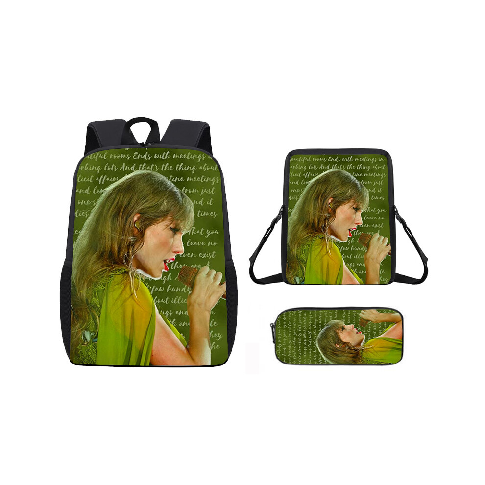 (23, 17-inch Backpack) Taylor Swift Fashion Print Backpack for Middle School Students-image-OPC-PHQKQDX-NEW