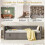 (Grey) Single Upholstered Daybed with Charging Station 6