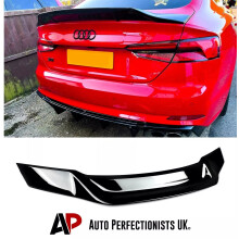 For Audi A5 S5 RS5 B9 Sportback Gloss Black Ducktail Spoiler Wing 2017+