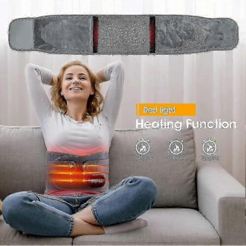 Heated Back Brace with Vibration Massage, Electric Lower Back Heating Pad Massager 1