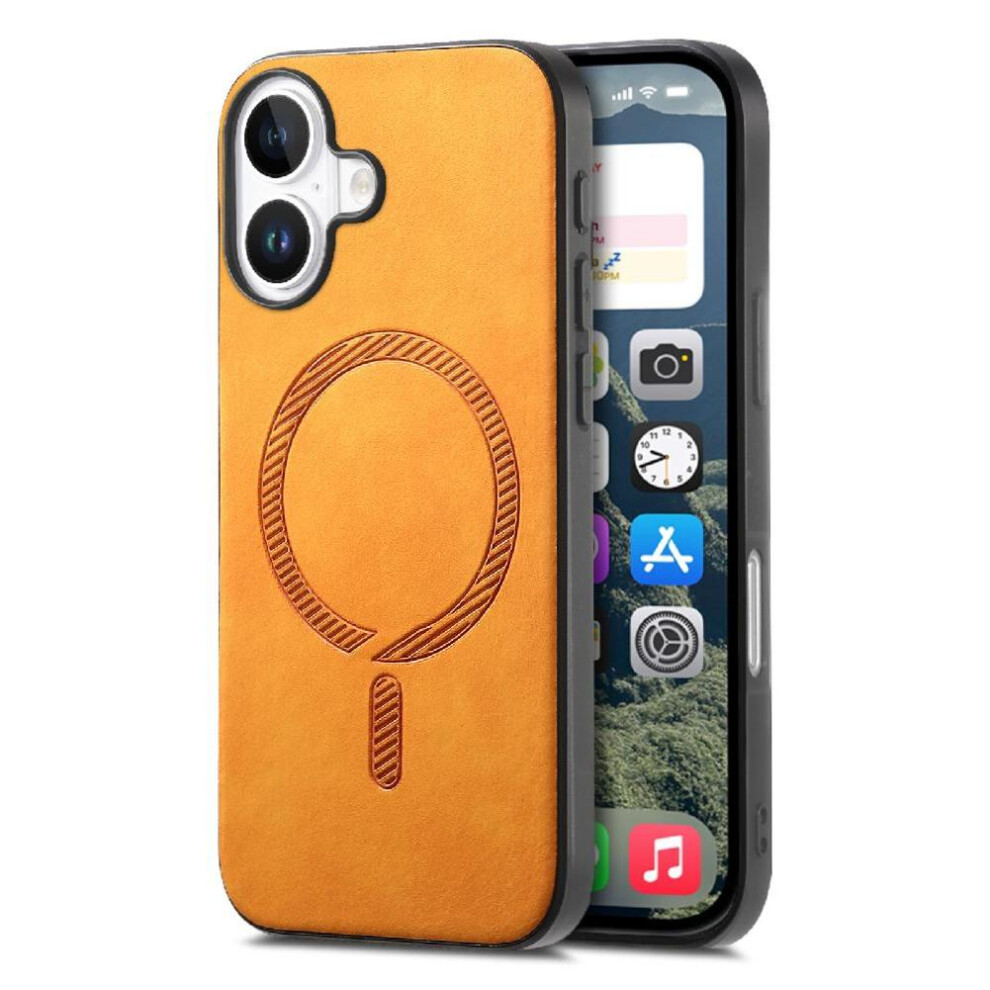 (Yellow) Case For Iphone 16 Magsafe Car Mounts Lightweight Wireless Charging Slim Yellow 764563742691