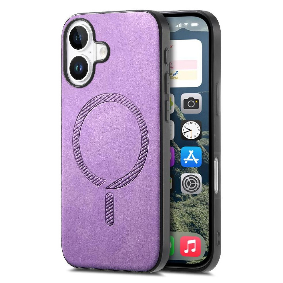 (Purple) Case For Iphone 16 Magsafe Car Mounts Lightweight Wireless Charging Slim Purple 764563742653