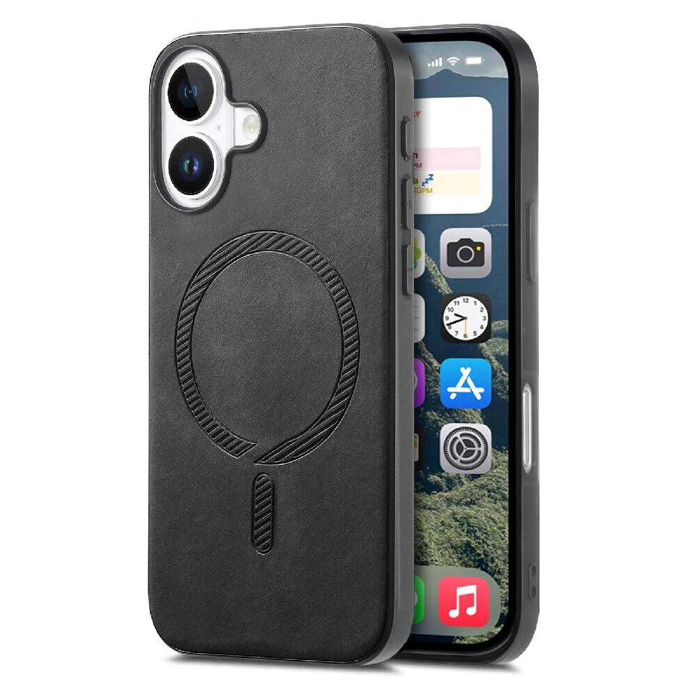 (Black) Case For Iphone 16 Magsafe Car Mounts Lightweight Wireless Charging Slim Black 764563742684