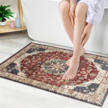 (40 x 60 cm (1.3 ft x 2 ft)- Small Rug/Mat., WHISPER/CREAM RED- CASHMERE RUG) Large Traditional Rugs Living Room Carpet Door Mat