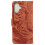 (Brown) Flip Case for iphone 16 Leather Wallet Embossed Cute Tiger Kickstand Protective 7