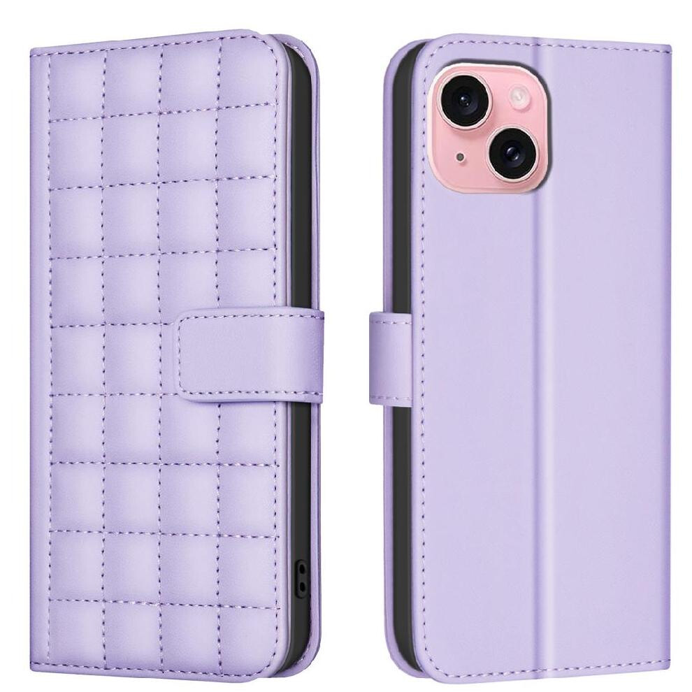 (Purple) Flip Case For Iphone 13 Card Slots Holder Business Simple Style Protective Pu Leather Wallet Purple 764563746422