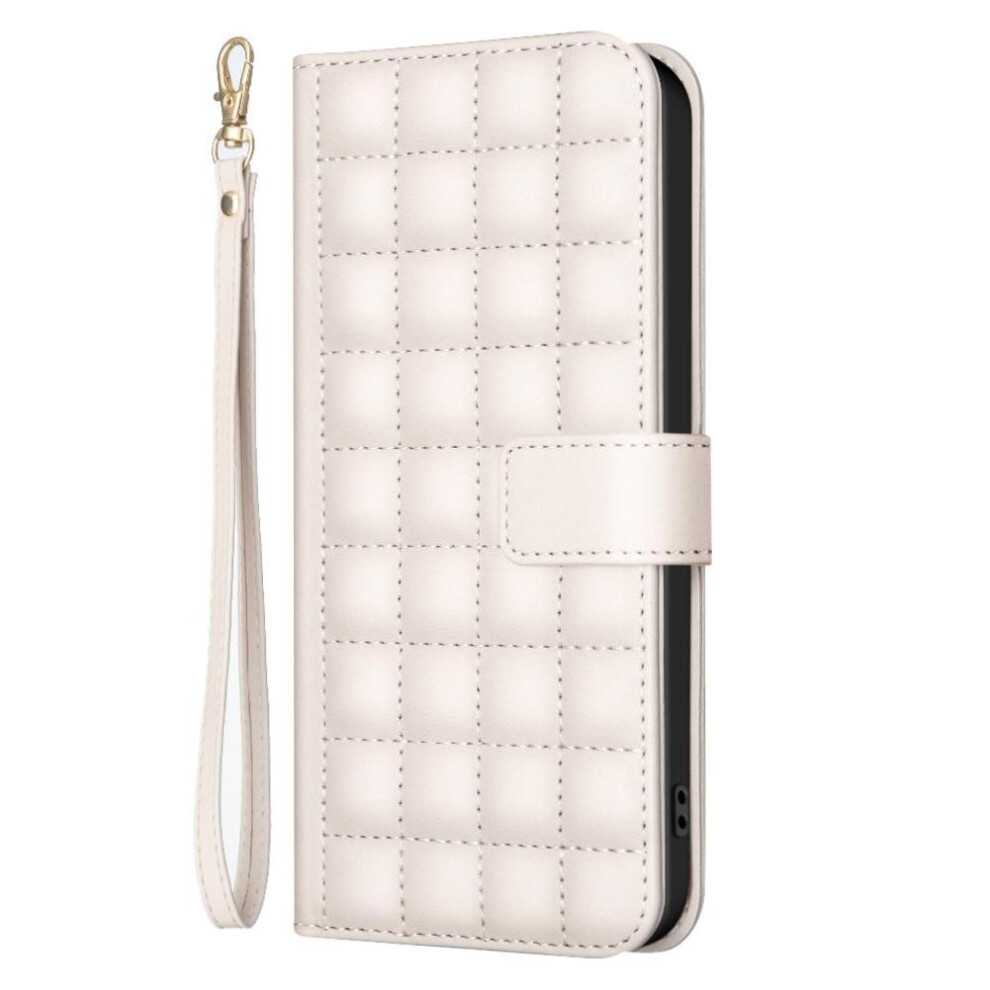 (Creamy ) Flip Case For Iphone 13 Card Slots Holder Business Simple Style Protective Pu Leather Wallet White 764563746446
