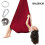 (Wine Red Not Fixed Disk,100x280CM)Snuggle Swing For Kid With Special Needs Adjustable Elastic Cuddle Up Hammock Chairtoy For 1