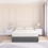(Single, Grey) Texas Naples Divan Bed Base ,No Drawers & 26" Struts Headboard 3