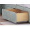 (Small Single, Silver) Alabama Divan Bed Base ,2 Drawers & 26" Struts Headboard 4