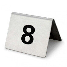 (1 to 25) 25 Pcs Stainless Steel Table Numbers Stable Base Multipurpose Number Sign For Restaurant Hotel Cafe Bar