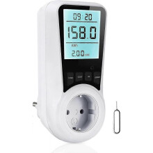 (UK PLUG) Electricity Meter For Socket Electricity Meter, Energy Cost Meter, Electricity Consumption Meter With Lcd Backlight