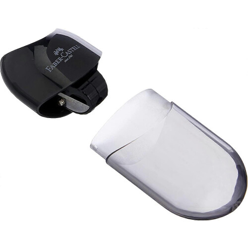 (As show, One size) Reserve Pencil Sharpener Black Use Single Hole Pencil Sharpener for Fine Art 1