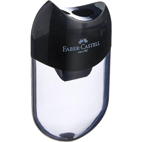 (As show, One size) Reserve Pencil Sharpener Black Use Single Hole Pencil Sharpener for Fine Art