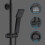 AICA Bathroom Thermostatic Exposed 8-inch Twin-Head Square Shower Set 4