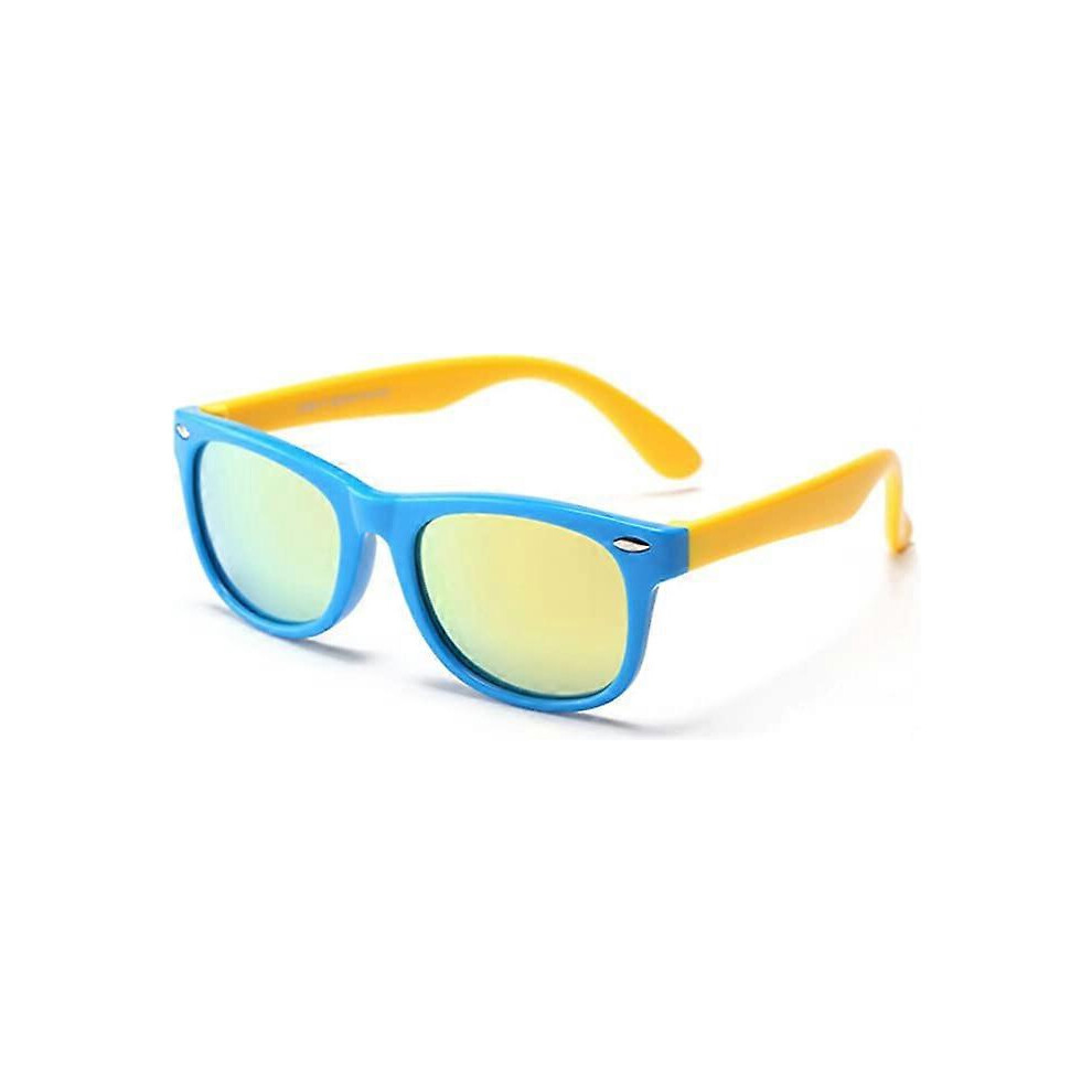 (As show, One size) Polarized Sunglasses for Boys and Girls Mittin Sunglasses Classic Silicone Children's Sunglasses
