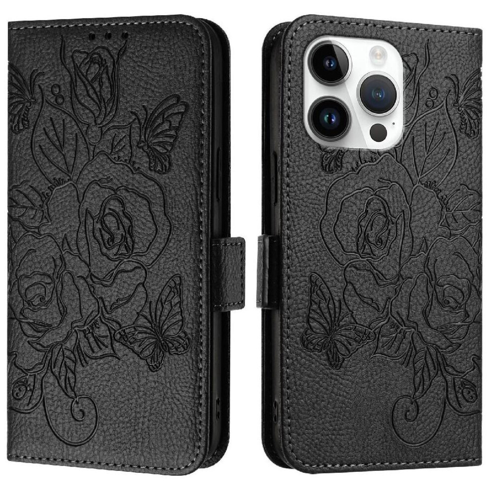 (Black) Case For Iphone 13 Pro Max With Credit Card Slot Pu Leather Magnetic Wallet Black 764563751532