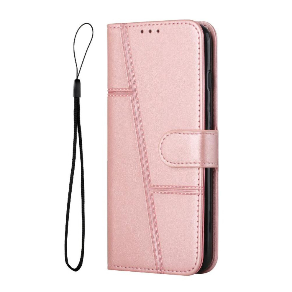 Photos - Case  Flip  for iphone 16 Plus Side Buckle Full Protection Pu Leather Kickstand Card Insertion(Pink)