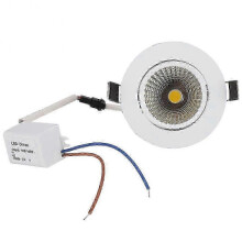 COB Aluminium LED Recessed Ceiling Light - 100-240V Indoor Downlight with 69mm Opening Hole for Elegant Home Decoration