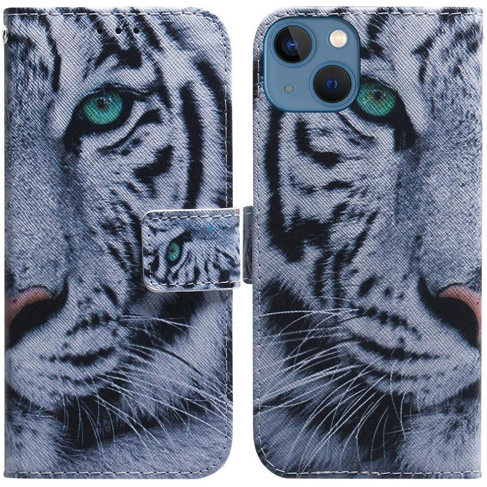 (C3 ) Flip Case For Iphone 13 Mini Painted Wallet Pu Leather Card Slots Magnetic Closure 764563754809