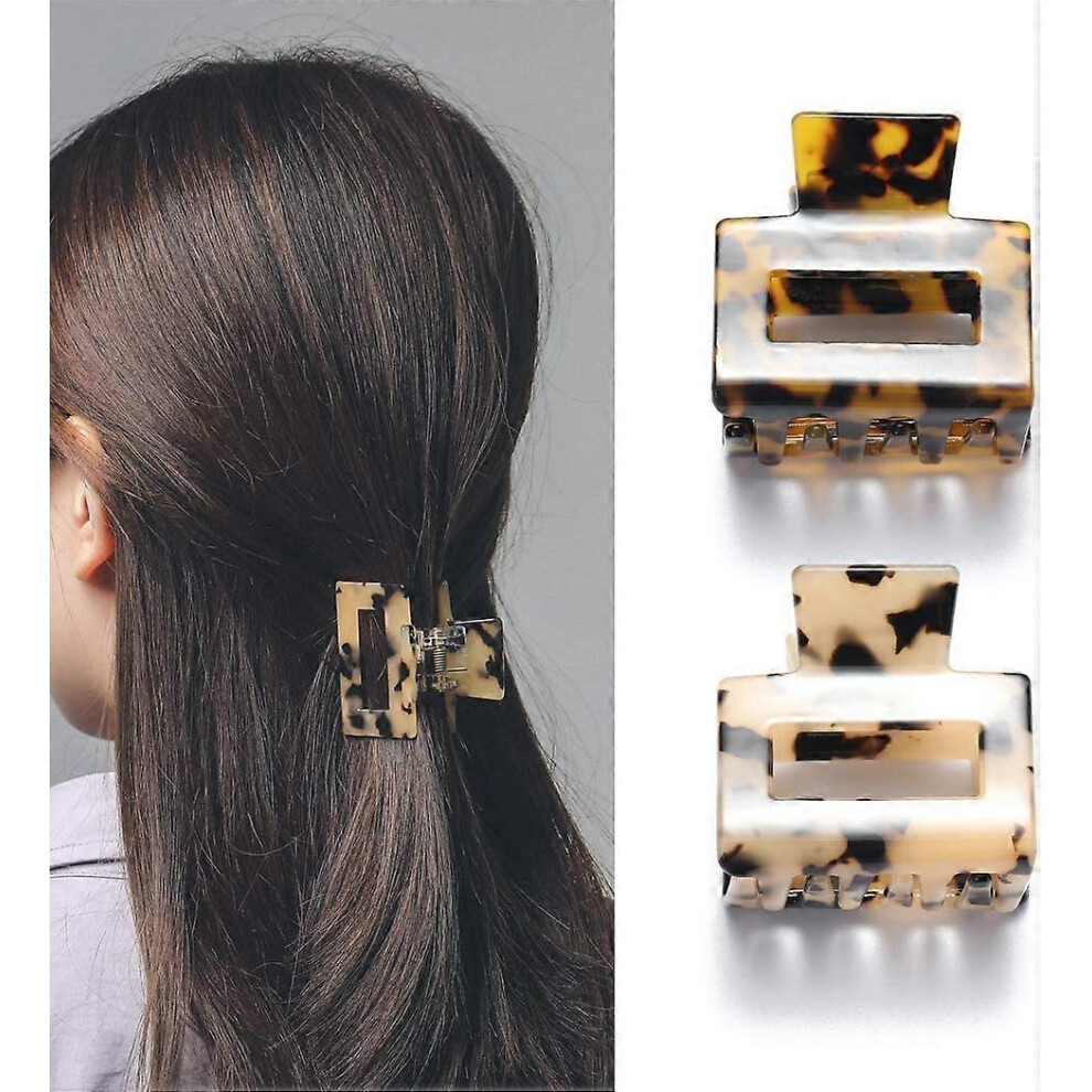 (As show, One size) Hair Clips ,2 Pcs Leopard Hair Claw Clip, Non-slip Hair Clip, Women&#39;s Large Hair Clip, Hair Accessories for Women and Girls-image-OPC-PHQM5VQ-NEW
