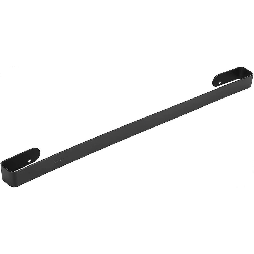 (As show, One size) Hand Towel Rack, Space Aluminum Single Lever Towel Rack Wall Mounted WC, Bathroom, Hotel Towel Rack (Matte Black)