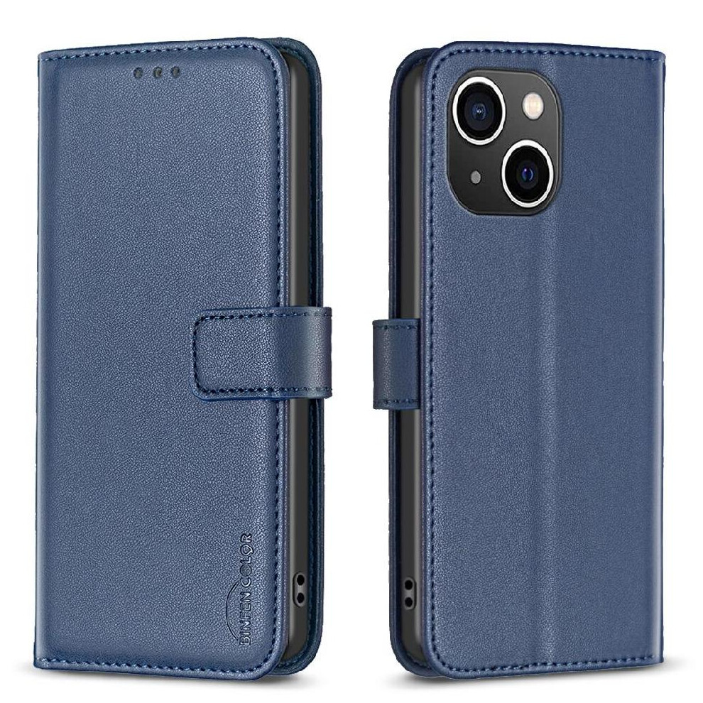 (Blue) Flip Case For Iphone 13 Multi-Color Business Leather Case Wallet Multi-Card Slot Blue 764563755240