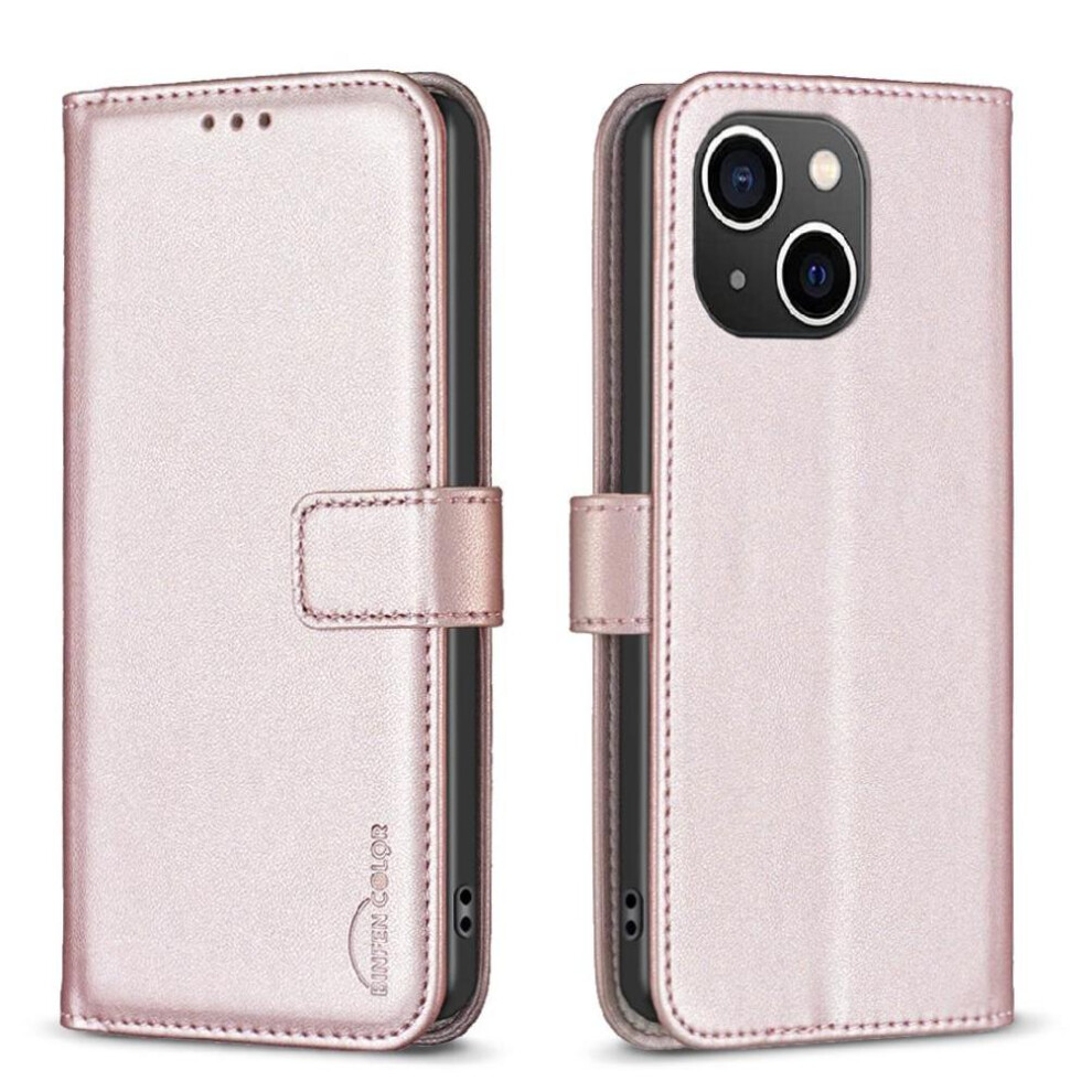 (Gold) Flip Case For Iphone 13 Multi-Color Business Leather Case Wallet Multi-Card Slot Gold 764563755257