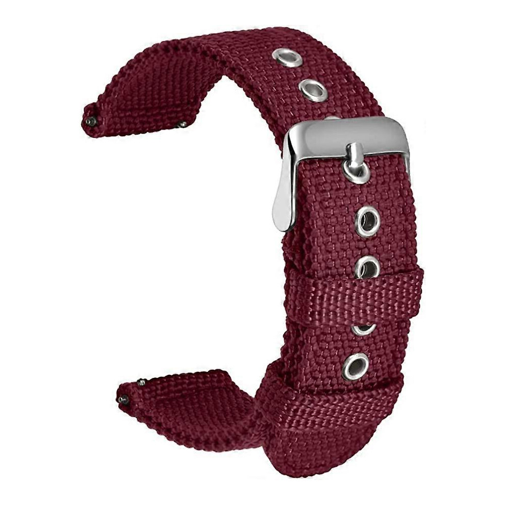 (As show, One size) Nylon Watch Strap High Quality Military Army Watch Strap - 20mm, Watch Strap with Stainless Steel Buckle