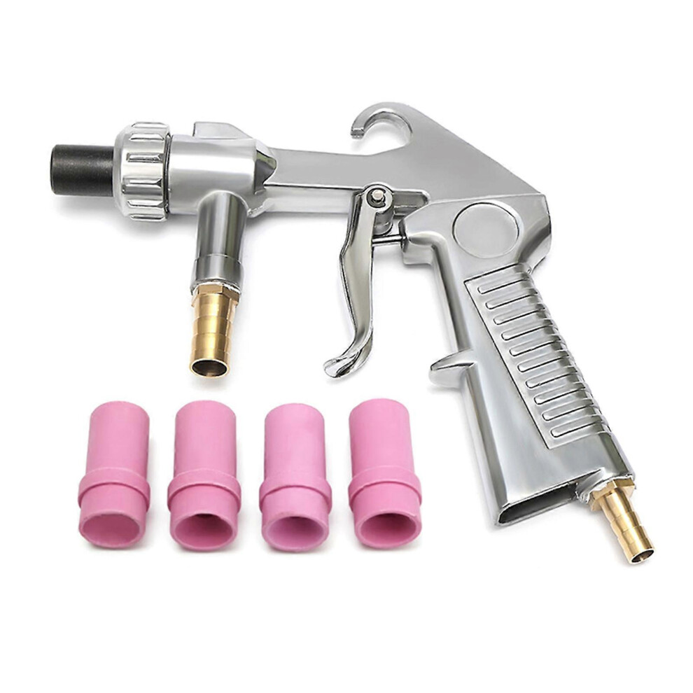 (As Show, One Size) Sandblasting Guns Kit For Sandblast Blast Cabinet With 4Pcs Ceramic Nozzles Sandblasters Sand Blasters Guns Accessories 8052607427034