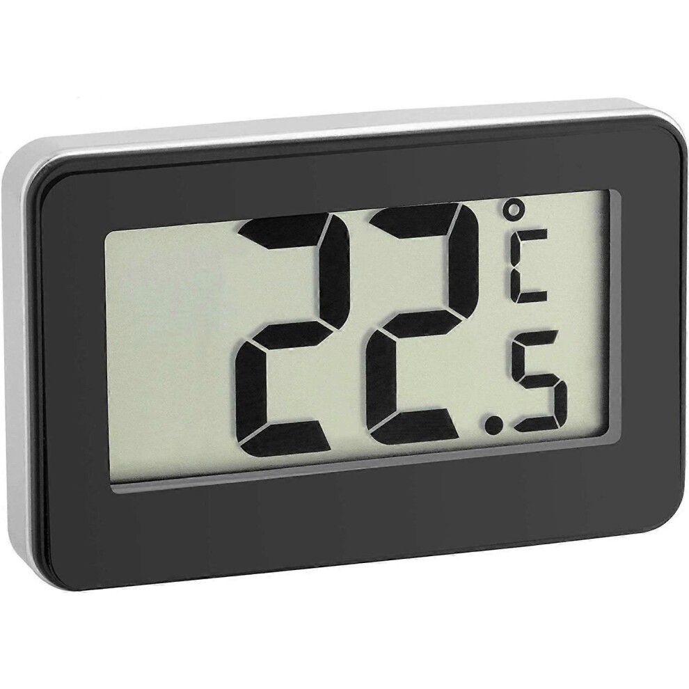 (As show, One size) Digital thermometer, ideal cooling thermometer, with magnet and handle, small and handy, black