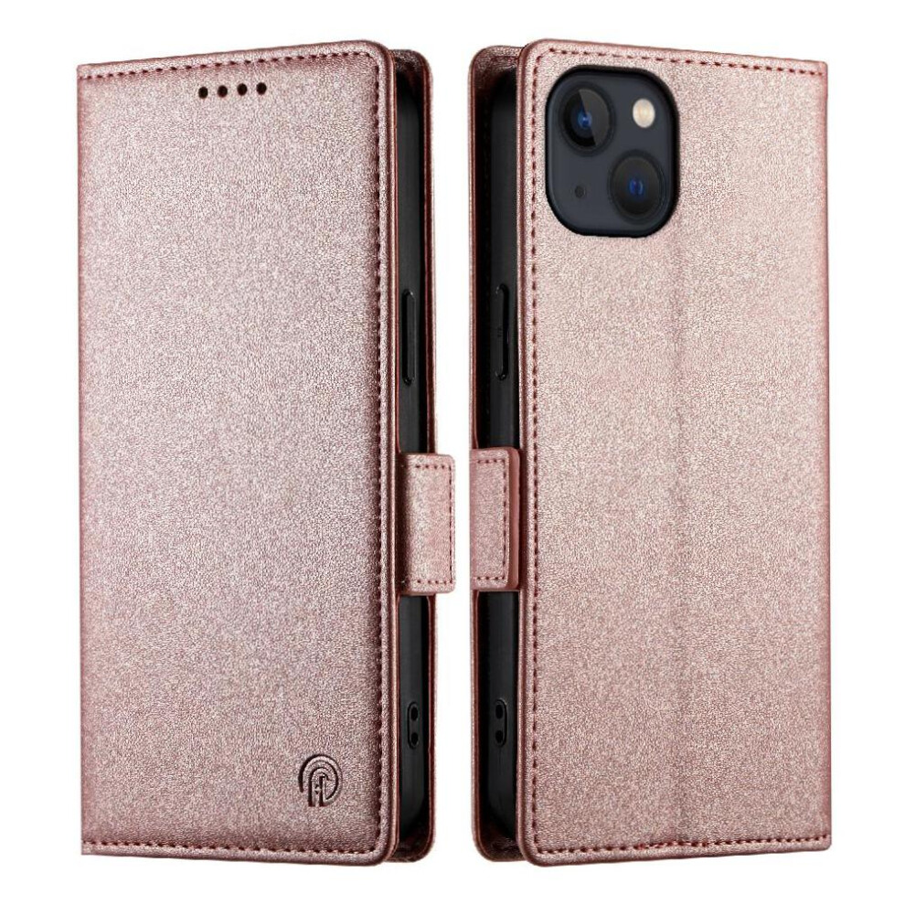 (Pink) Flip Case For Iphone 13 Wallet Business Flip Card Slots Daily Use Pink 764563758715