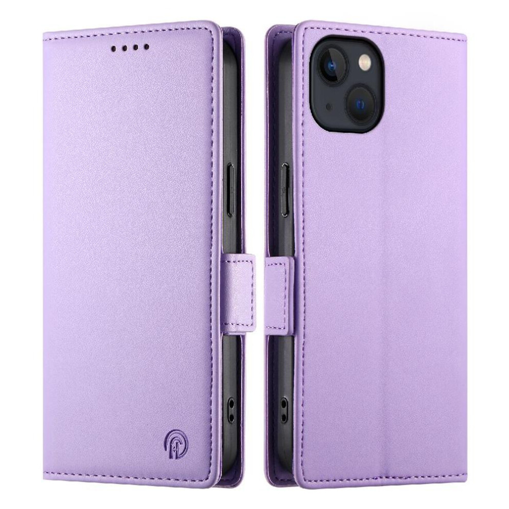 (Purple) Flip Case For Iphone 13 Wallet Business Flip Card Slots Daily Use Purple 764563758777