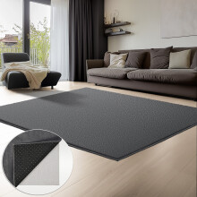 VOUNOT Living Room Rug Ultra Soft Shaggy Area Rug Modern Carpet 140x200cm Anthracite