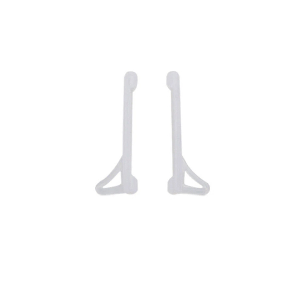 (Clear, 4pairs(8pcs)) 2~10 pairs Silicone Temple Tip Ear Grip Hook Holder Anti Slip Eye Glasses Hot