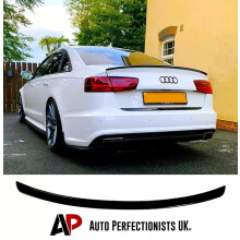 For Audi A6 S6 C7 Saloon Gloss Black Rear Boot Lip Spoiler Wing 2011-2018!