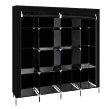 (Default) 67" Freestanding Clothes Closet with 12 Shelves & 4 Side Pockets – Portable Wardrobe for Bedroom, Entryway, Rental Room – Foldable Storage Rack