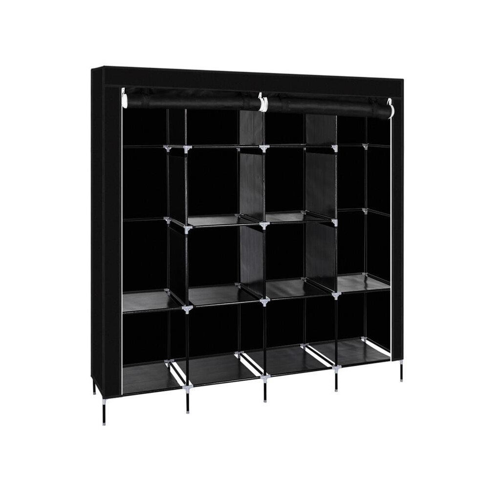 (Default) 67" Freestanding Clothes Closet with 12 Shelves & 4 Side Pockets â Portable Wardrobe for Bedroom, Entryway, Rental Room â Foldable Stora-image-OPC-PHQMCSW-NEW