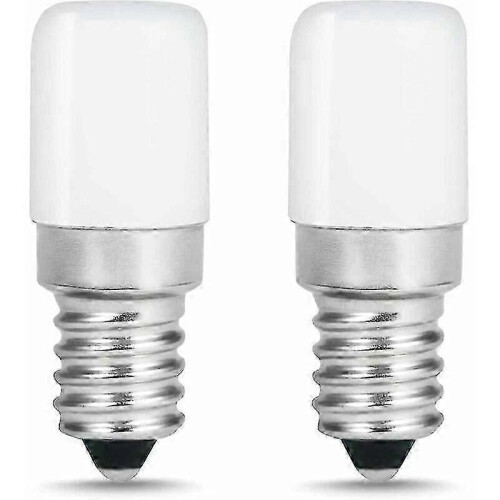 24V E14 LED Bulbs 6500K Cool White 2-Pack for Refrigerator, Freezer & Home Use
