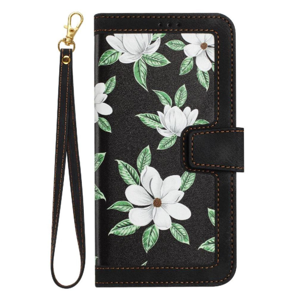 (Black) Wallet Case For Iphone 16 Plus Pu Leather Card Holder Anti Scratch Kickstand Magnetic Closure Black 764563763238