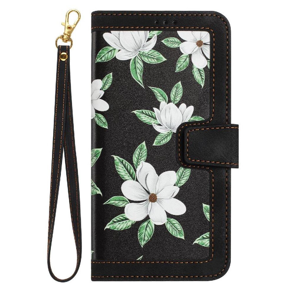 (Black) Wallet Case For Iphone 16 Anti Scratch Magnetic Closure Pu Leather Card Holder Kickstand Black 764563763290