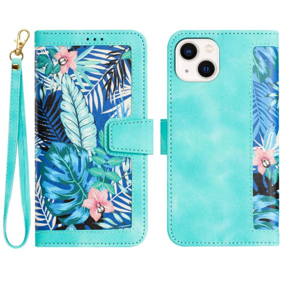 (Green) Wallet Case For Iphone 13 Pro Pu Leather Anti Scratch Kickstand Card Holder Magnetic Closure Green 764563765799