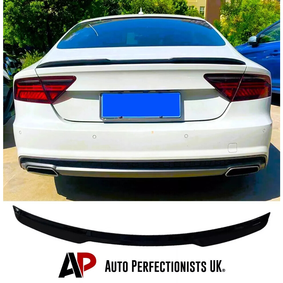 For Audi A7 S7 Rs7 Mk1 Gloss Boot Spoiler Wing Body Kit 2012-2018! Black 5061072663284