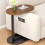 (Walnut) C-Shaped Compact Sofa Side End Table Coffee Laptop Table Living Room Bedroom UK 1