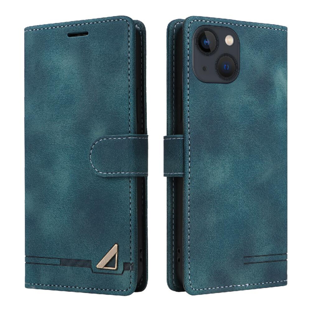(Green) Flip Case For Iphone 13 Simple Business Shockproof Leather Case Flip Cover Wallet Green 764563768486