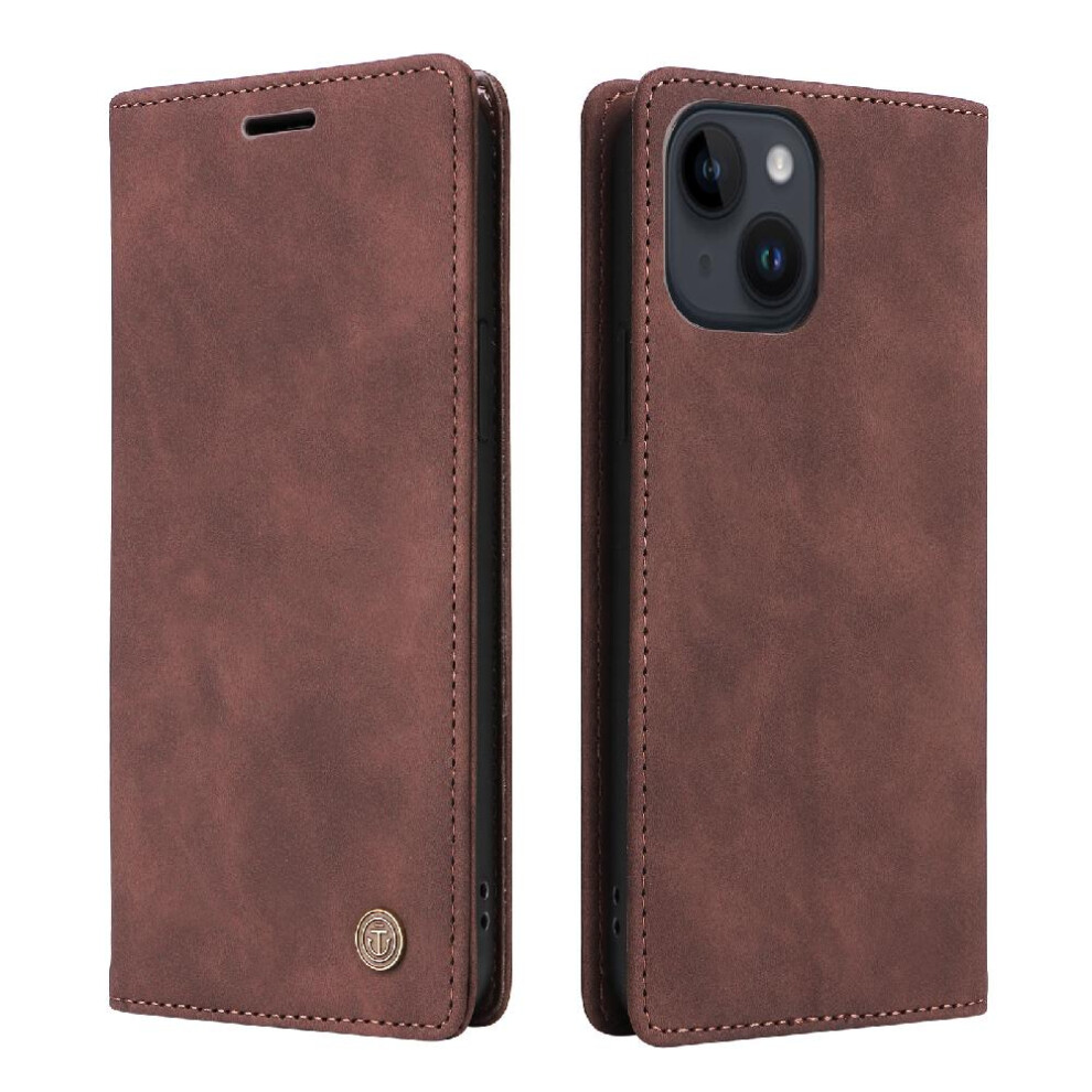 (Orange) Case For Iphone 13 Shockproof Wallet Leather Case Simple Business Flip Cover Orange 764563768660