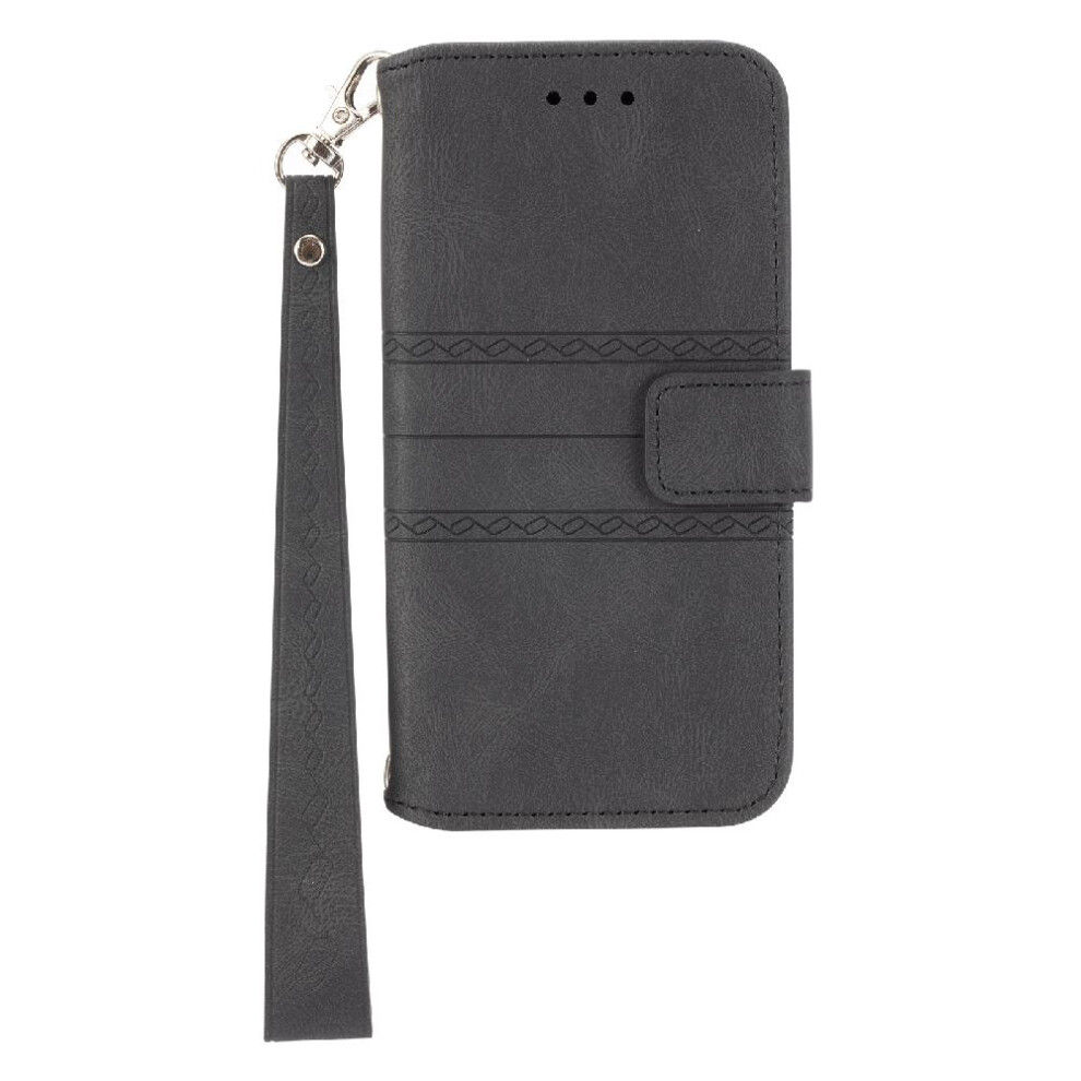 (Black) Flip Case For Iphone 13 Pro Wallet Case Shockproof Protective Kickstand Magnetic Closure Pu Leather Black 764563768905